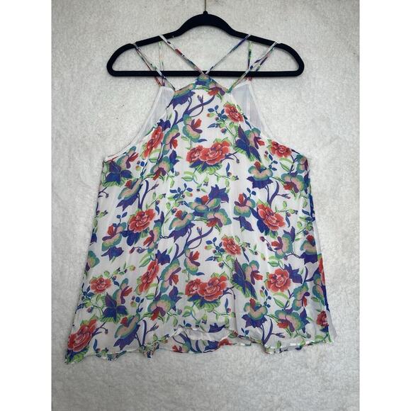 ANTHROPOLOGIE + MAEVE St Lucia Tank Top‎ Womens Sz L Cottagecore Fairy Feminine - Picture 6 of 10